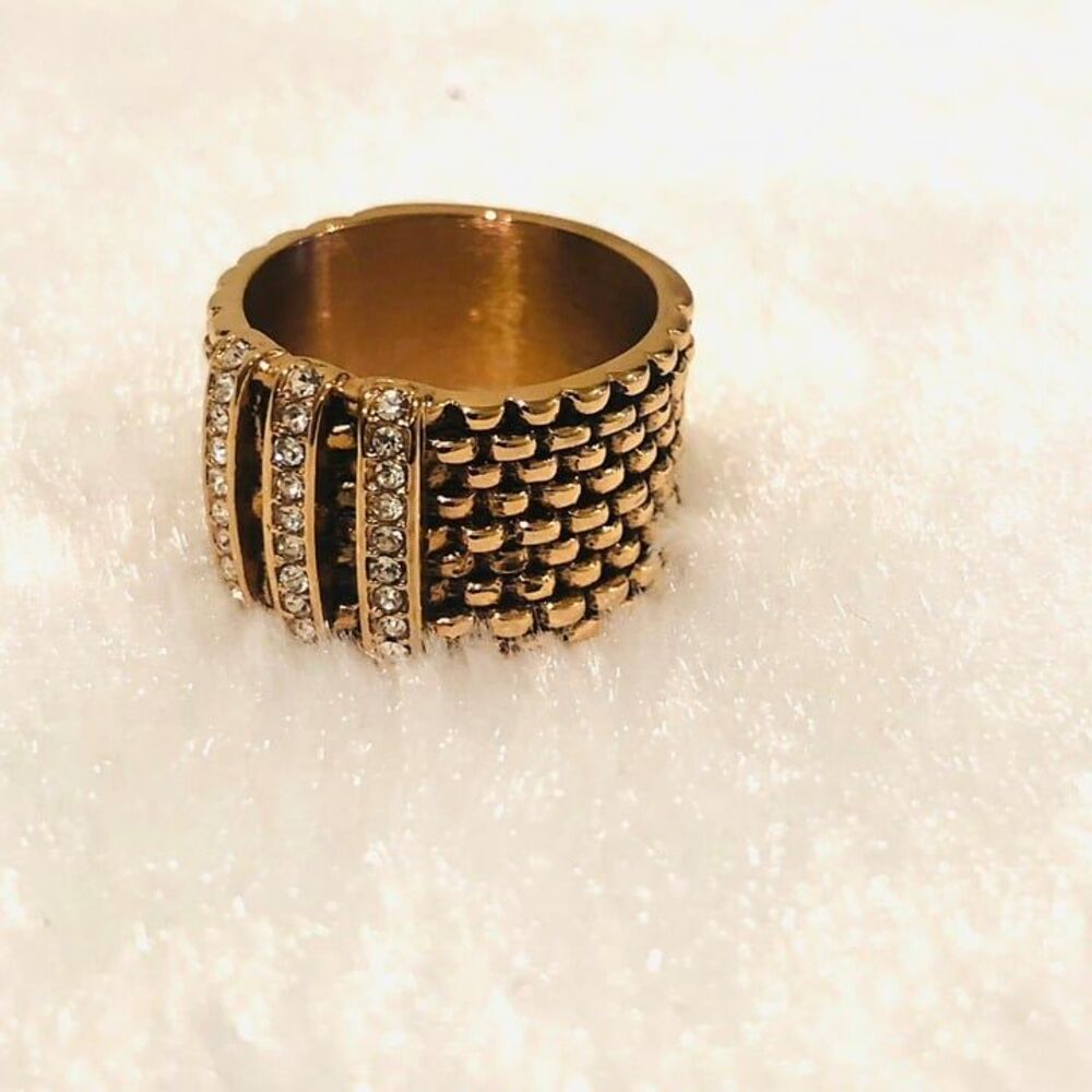 Emma Skye (DMSK) Rose Tone Crystal Band Ring